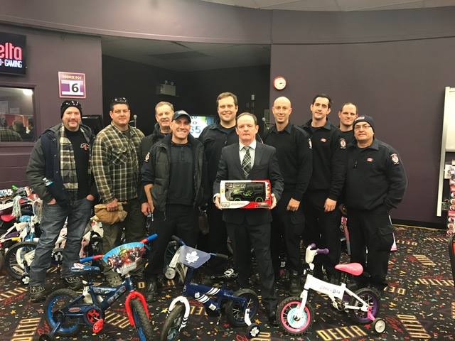 Delta and Oakville Fire Fighters Team up