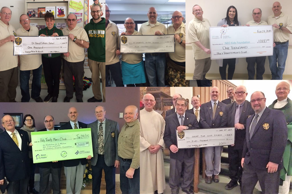 Holy Trinity Men's Club donates $10,000 to local charities